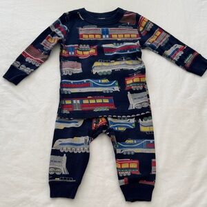 Hanna Andersson holiday train pajama set 12-18 months